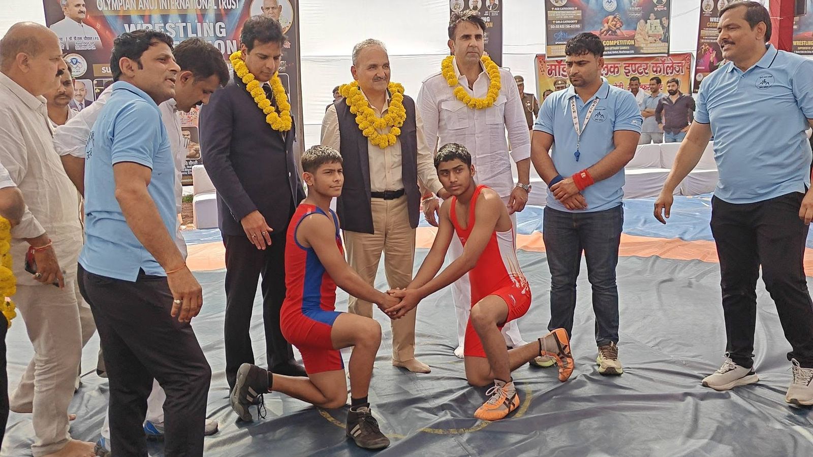Award ceremony — trophy presentation
